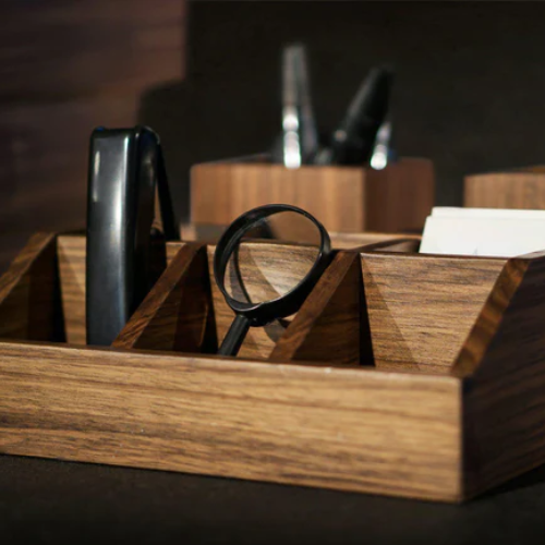 Desk Organizer - Walnut
